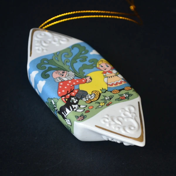 Ёлочная игрушка конфета "Репка, дед, внучка, кошка, мышка"